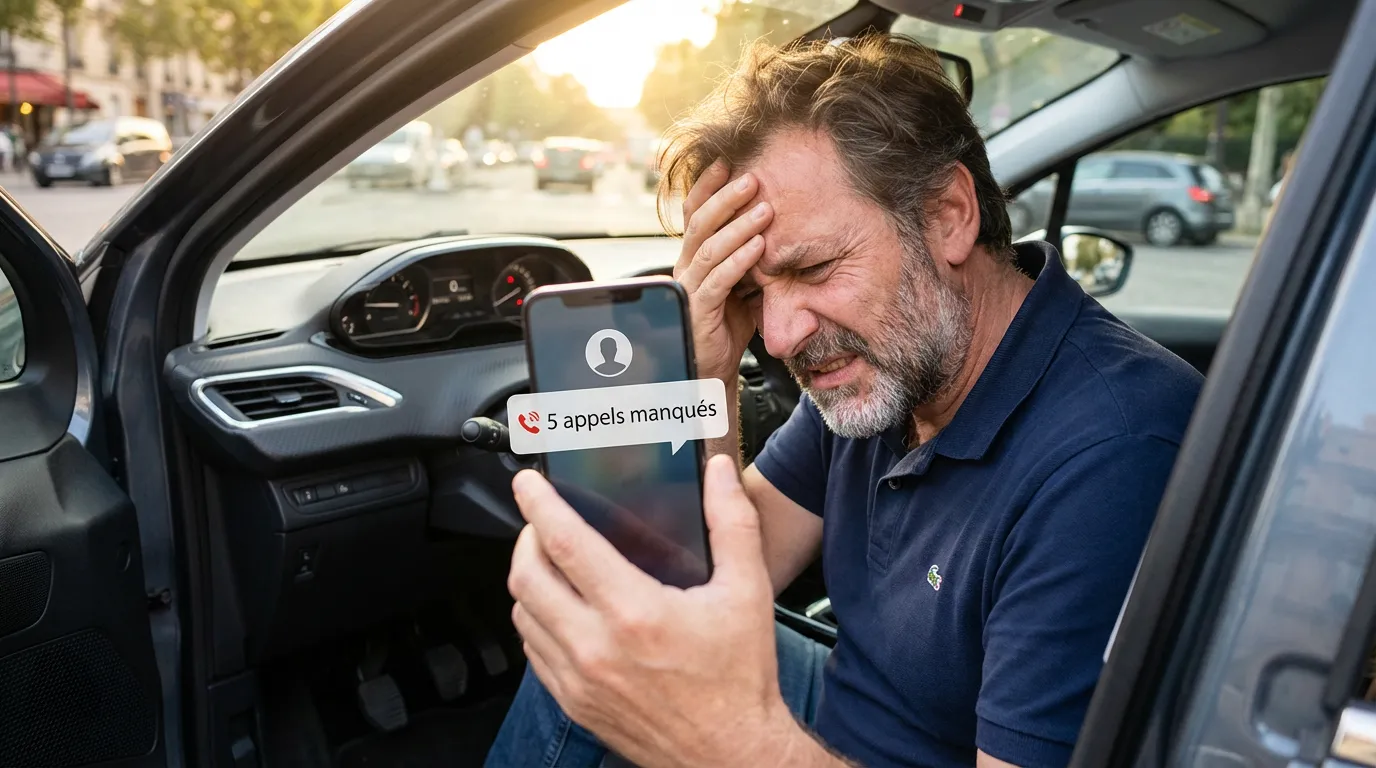 Un moniteur d'auto-école découvre 5 appels manqués sur son téléphone après une leçon de conduite